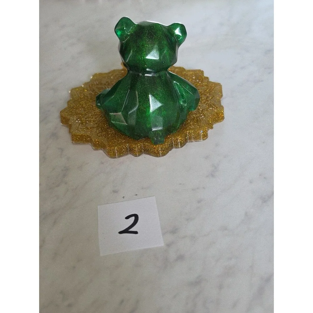 Handmade Resin Cell Phone Holder Unicorn Bear